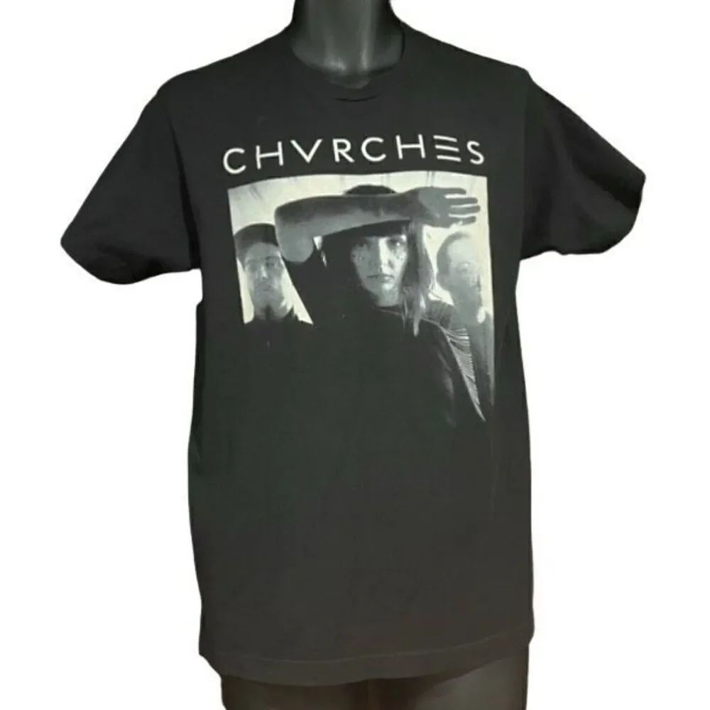 Churches Chvrches Black & White T-Shirt Men’s Small Medium
